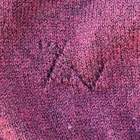 ZADIG & VOLTAIRE Burgundy Crew Neck Sweater w/ Leather Piping. Size Small. EUC! - Picture 4 of 4